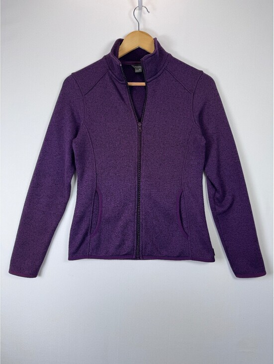Eddie Bauer Jackets & Blazers - Eddie Bauer Radiator Fleece Jacket Women XS Purple Full Zip Mock Neck Outdoor